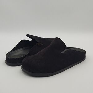 Vince Clog Decker Suede Leather Slip On Minimalist Stealth Wealth Brown 12